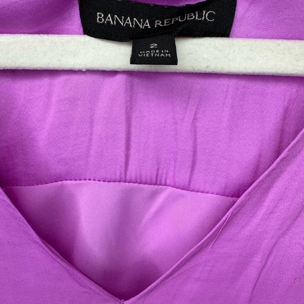Banana Republic sleeveless dress purple Size 2 - Picture 4 of 8